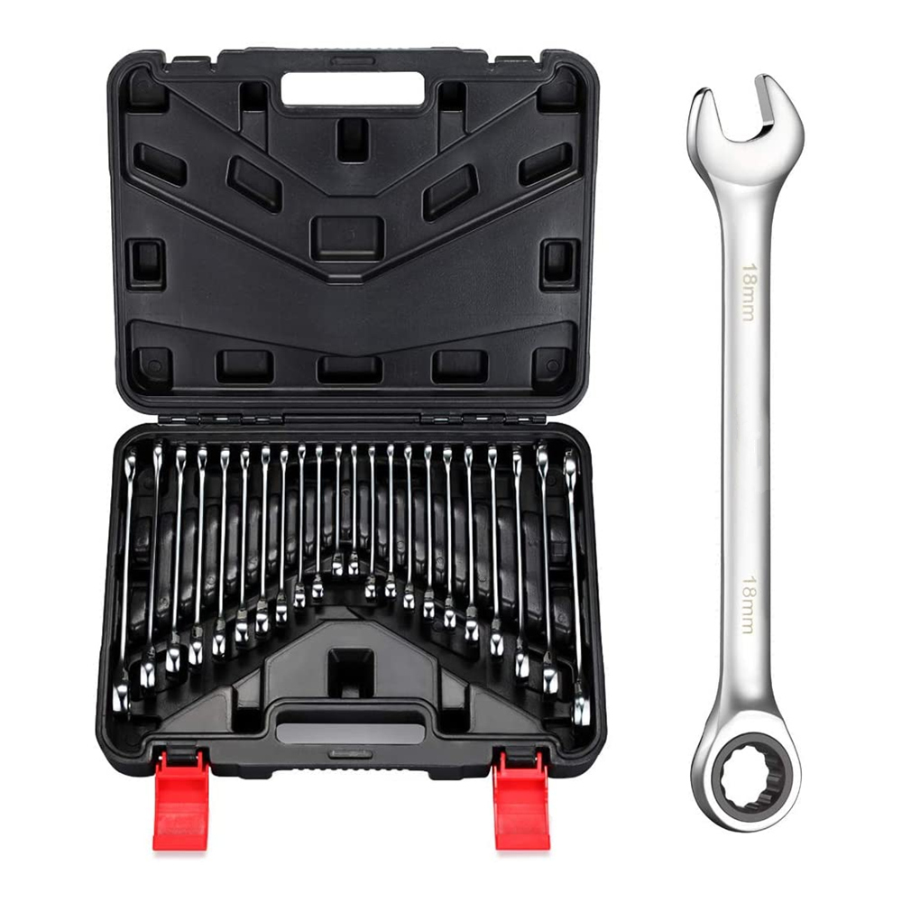 Beykakye 22Piece Ratchet Wrenches Chrome Vanadium Steel Ratcheting